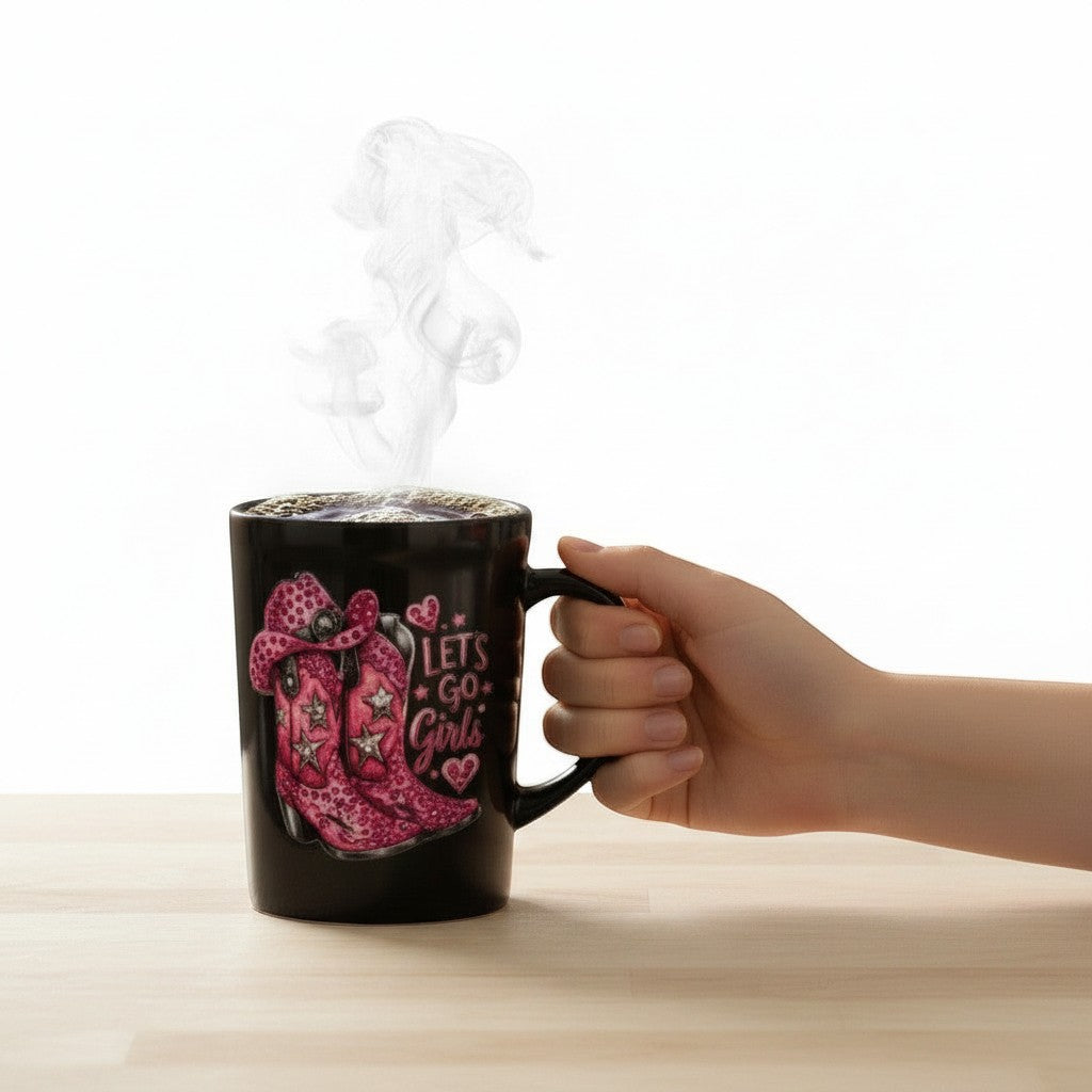 Cowgirl Glam Rhinestone Coffee Mug — Western Gift for Her
