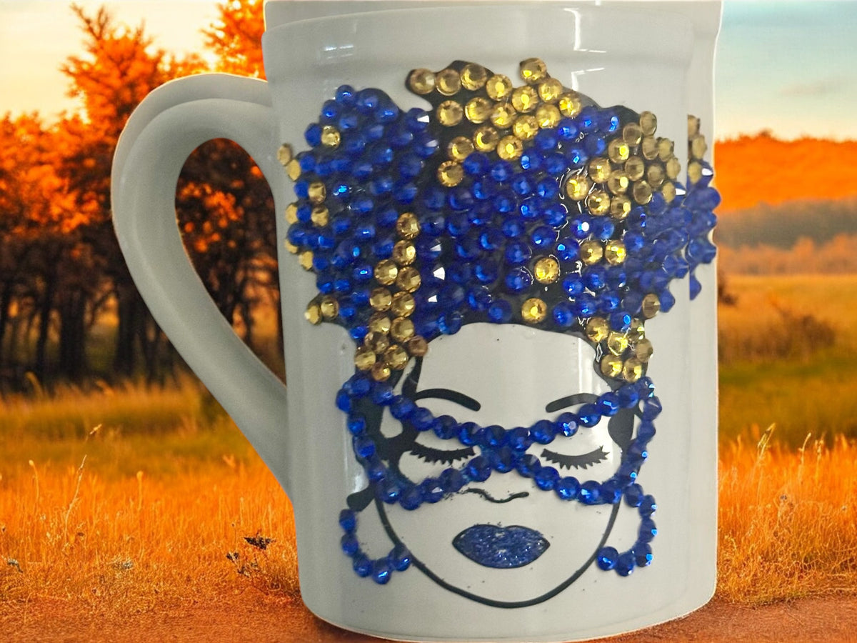 Blue Bling Mug