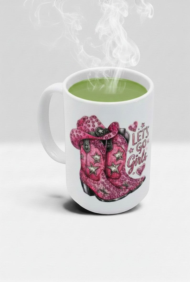 Cowgirl Glam Rhinestone Coffee Mug — Western Gift for Her